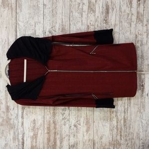 Black and red hoodie